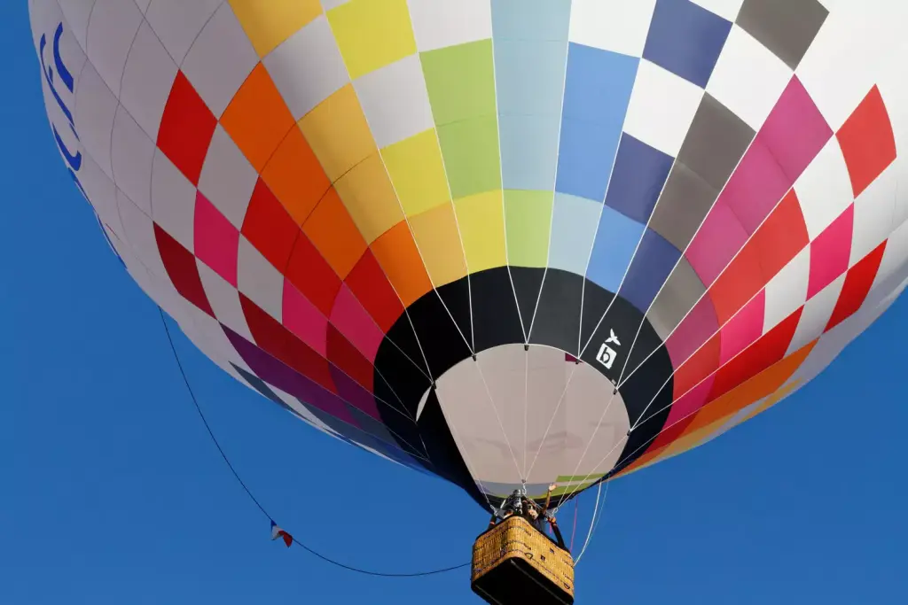 Hot air balloon flight